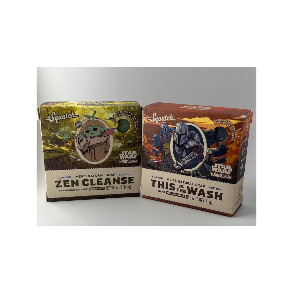 Dr. Squatch Star Wars Mandalorian Soap Zen Cleanse & This Is The Wash 2 Pack